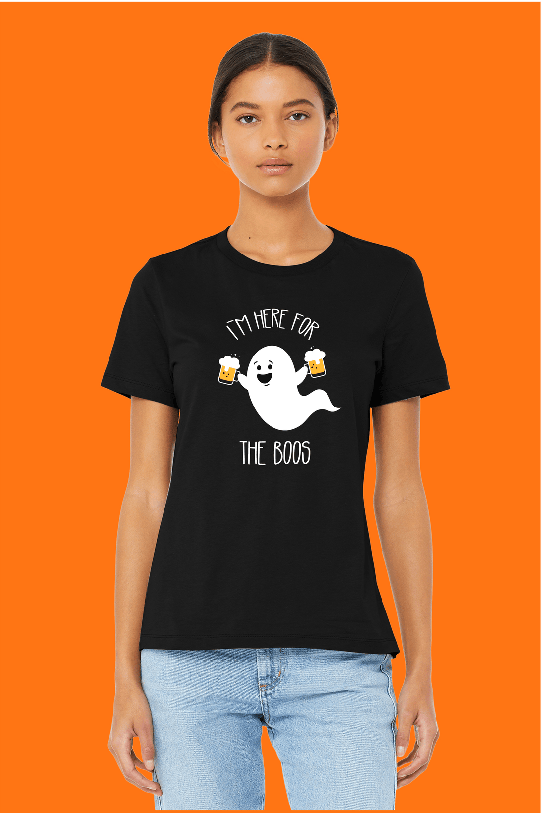 "I'm Here for the Boos" – The Perfect Halloween Party Shirt!