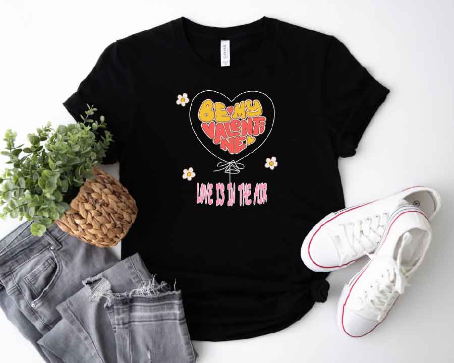 Soar into Love: "Heart Shape Balloon" Valentine's Day Tee! 🎈💖