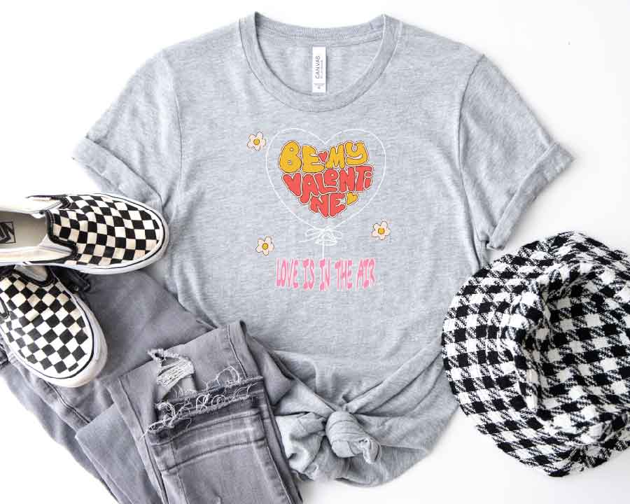 Soar into Love: "Heart Shape Balloon" Valentine's Day Tee! 🎈💖