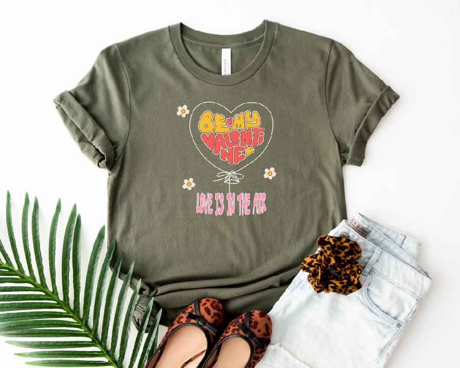 Soar into Love: "Heart Shape Balloon" Valentine's Day Tee! 🎈💖