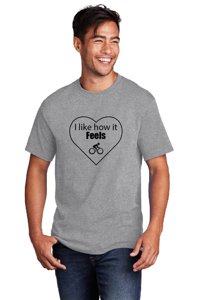 I Like How it Feels Biking Uni-Sex Tee-Shirt