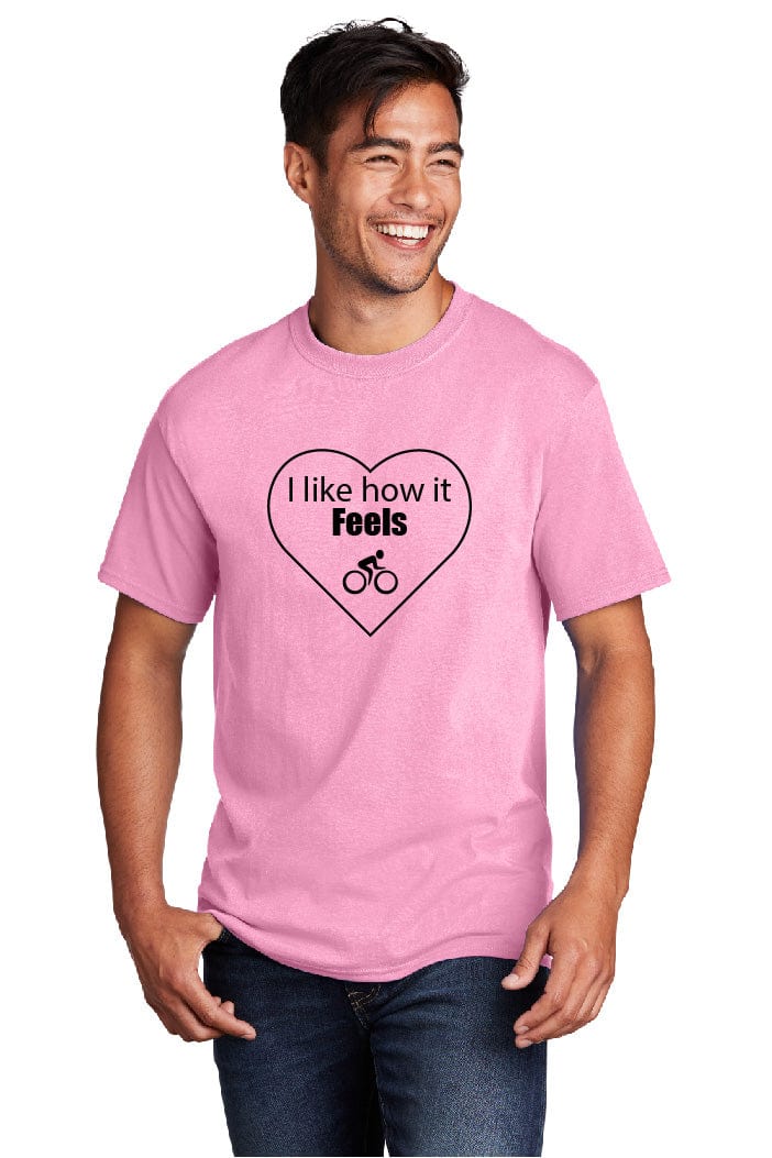 I Like How it Feels Biking Uni-Sex Tee-Shirt
