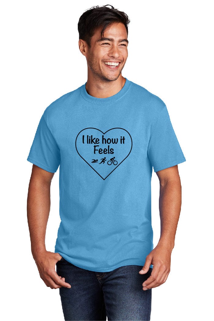 I Like How it Feels Tri-Athlete Uni-Sex Tee-Shirt